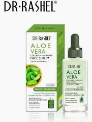 Dr Rashel Aloe Vera Face Serum - 50 ml - Collagen & Vitamin E - Hydrating for Dry/Combination Skin