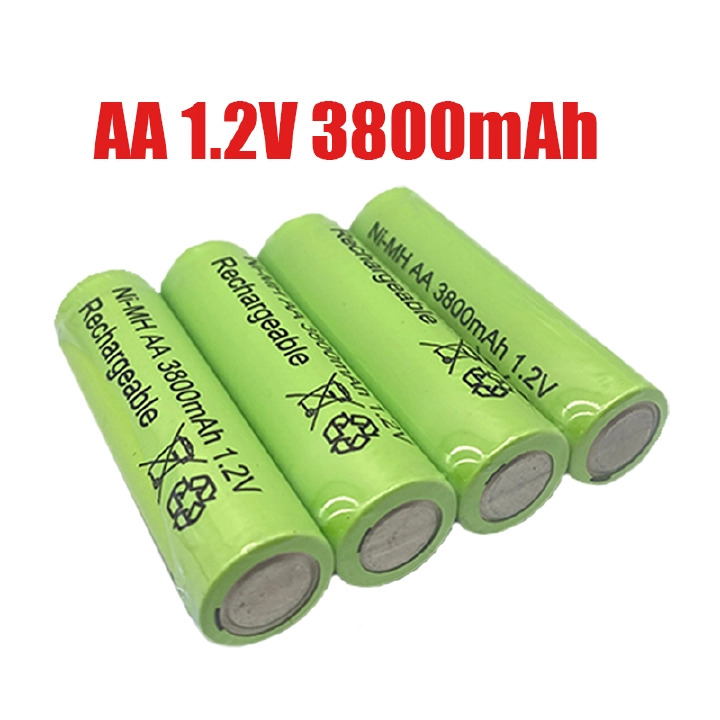 1.2V AA Batteries 3800mah Ni MH Rechargeable AA Battery