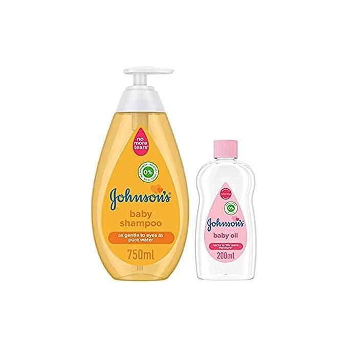 Baby Shampoo with Tears-Free Formula, Shampoo for Baby's Delicate Hair, Scalp & Skin, Gently Washes Away Dirt & Germs, Paraben, Phthalate, Sulfate-& Dye-Free -750ml + Baby Moisturizing Mineral Oil-