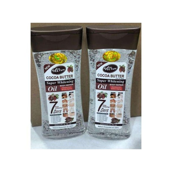 VEET GOLD Cocoa Butter Super Whitening Radiant Body Glow Oil-200ml