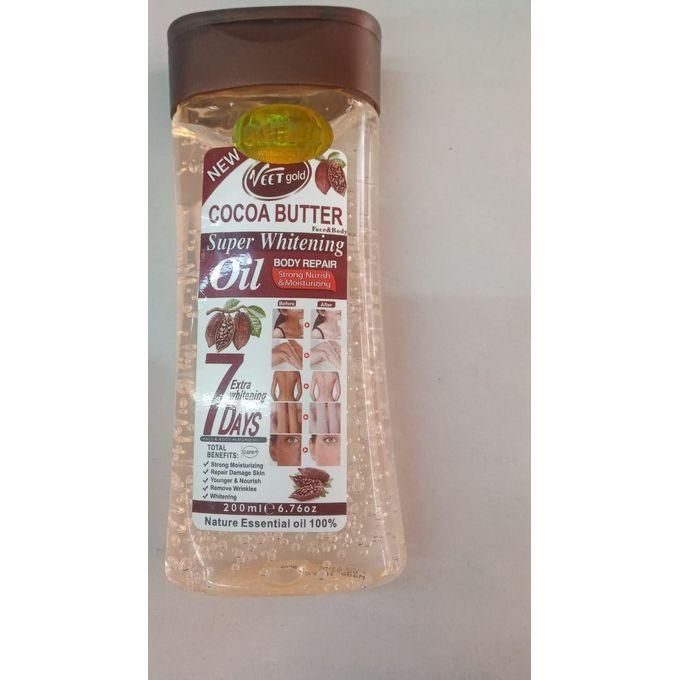 VEET GOLD Cocoa Butter Super Whitening Radiant Body Glow Oil-200ml