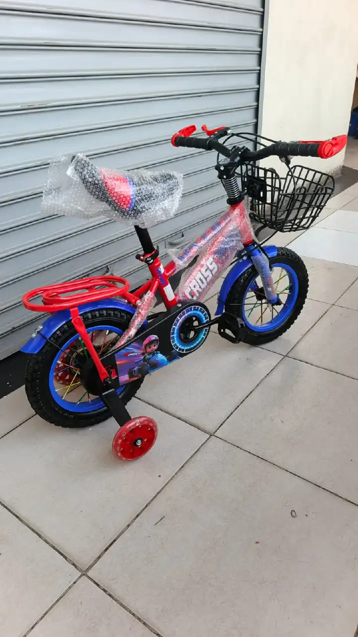 12-Inch Kids Bicycle – Children's Training Bike with Strong Frame, Comfortable Seat, Stable Wheels, Beginner Riding Bicycle for Boys and Girls Ages 2–6 Years, Safe Outdoor Play and Learning Bike