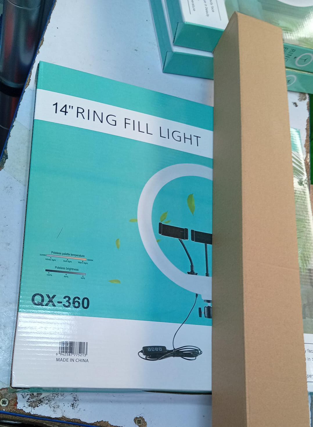 14 Inch Ring Light LED with Tripod Stand Adjustable Brightness & Color Temperature Phone Holder USB Powered Professional Lighting Kit for Makeup, Video Recording, Live Streaming & Photography