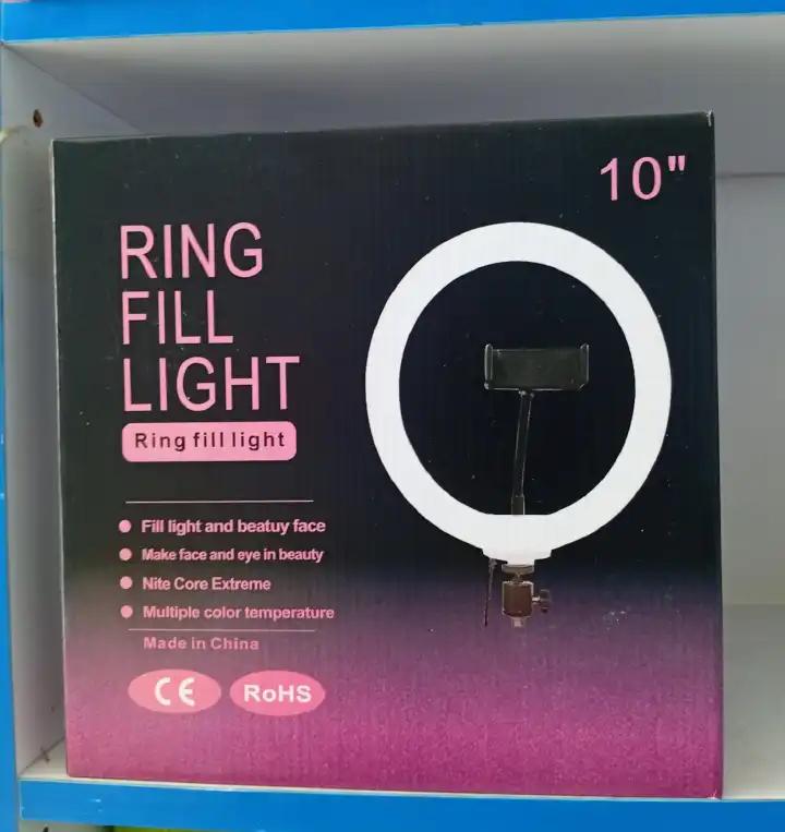 10 Inch Ring Light LED with Tripod Stand Adjustable Brightness & Color Modes Phone Holder USB Powered Makeup Selfie Video Recording Live Streaming Lighting Kit