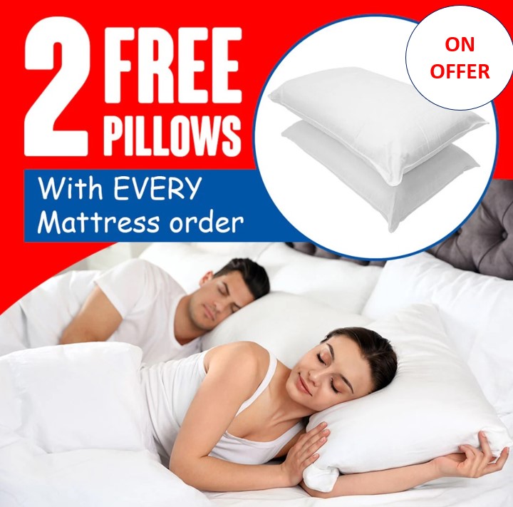 2 Free Pillows Johari Fiber Orthopedic Mattress 6 Inch 3.5x6 Feet Quilted Fibre Bed Back Care Support Comfortable Sleeping Mattress Durable Design with 1 Year Warranty Space Saving Use