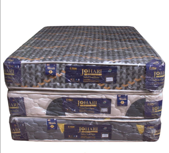 Johari Fiber Orthopedic Mattress 6 Inch Quilted Fibre Bed Back Care Support Comfortable Sleeping Mattress Durable Design with 1 Year Warranty for Home Bedroom Guest Room Sizes Available