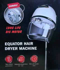 Professional Salon Standing Hair Dryer Hooded Hair Dryer with Adjustable Temperature 30°C to 85°C 60 Minute Timer Durable Long Life Motor for Home Salon Beauty Use