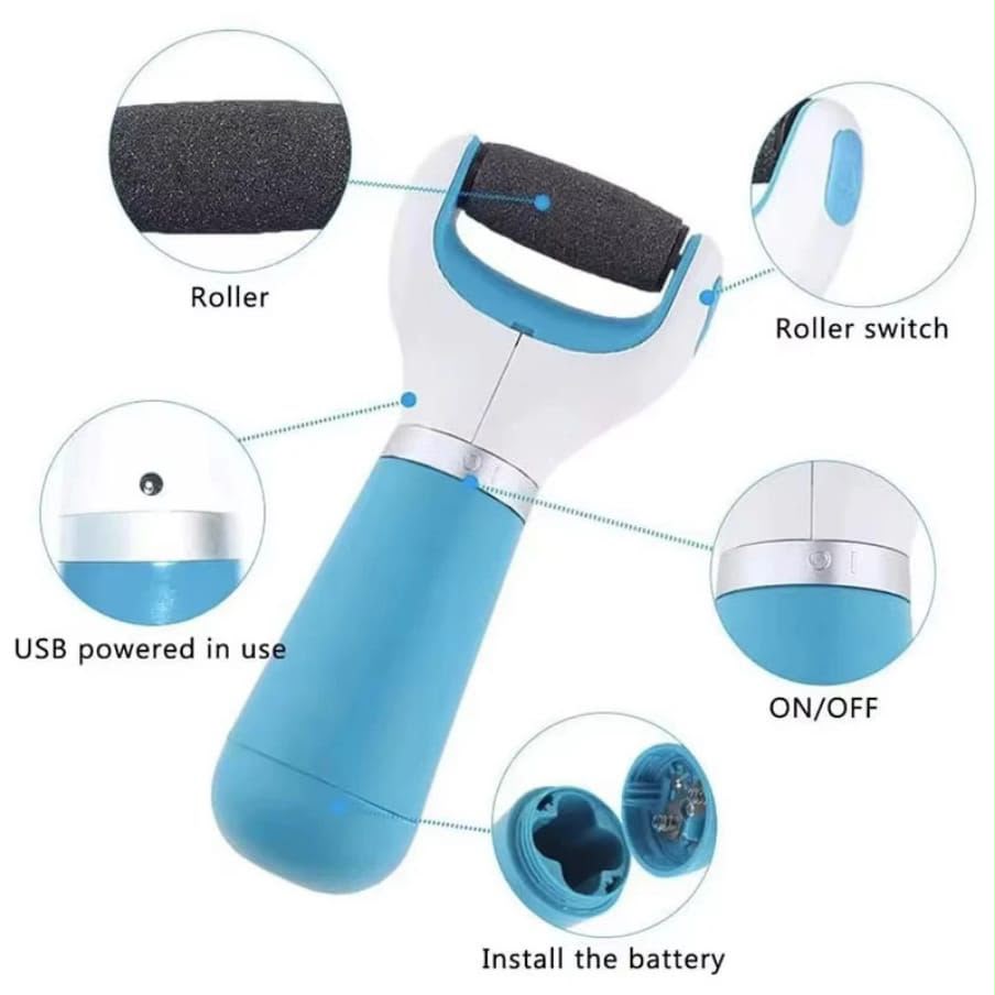 The Secret Cordless Electric Callus Remover Foot File Rechargeable Dead Skin Remover with Extra Grinding Tool Smooth Pedicure Device for Home Foot Care
