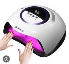 300W Professional UV LED Nail Lamp Fast Drying Gel Polish Dryer with Detachable Base Automatic Sensor LCD Display Manicure Pedicure Nail Curing Lamp for Home Salon Beauty Use