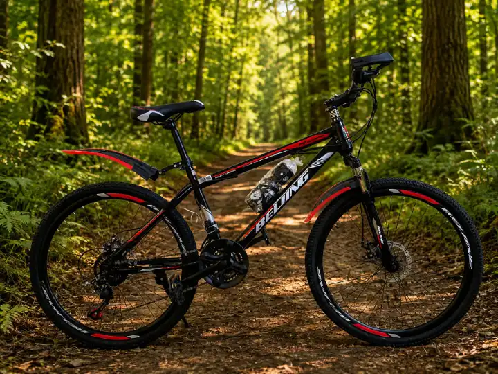 26 Inch Mountain Bike with 21 Speed Gears, Front and Rear Disc Brakes, Durable Steel Frame, Suspension Fork, Anti Slip Tires, Comfortable Saddle and Adult Bicycle