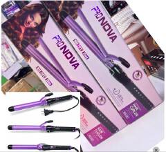 ProNova Extra Long Professional Hair Curling Tong 25mm Ceramic Curling Iron Rapid Heating Hair Curler with Constant Temperature Control 210°C Swivel Cord for Home Salon Use