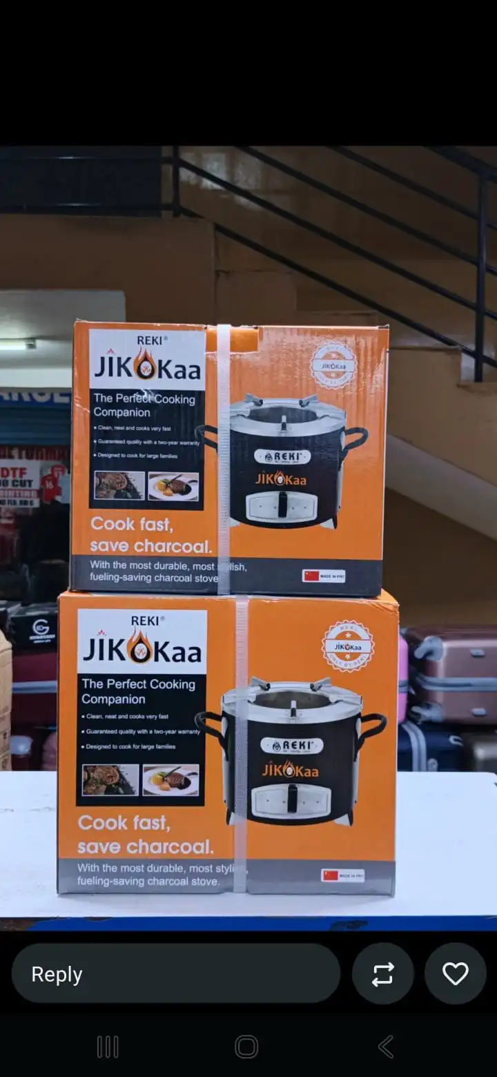 Reki Jiko Kaa Fuel-Saving Charcoal Stove with Heat-Control Air Vent and Side Handles – Medium or Large Size