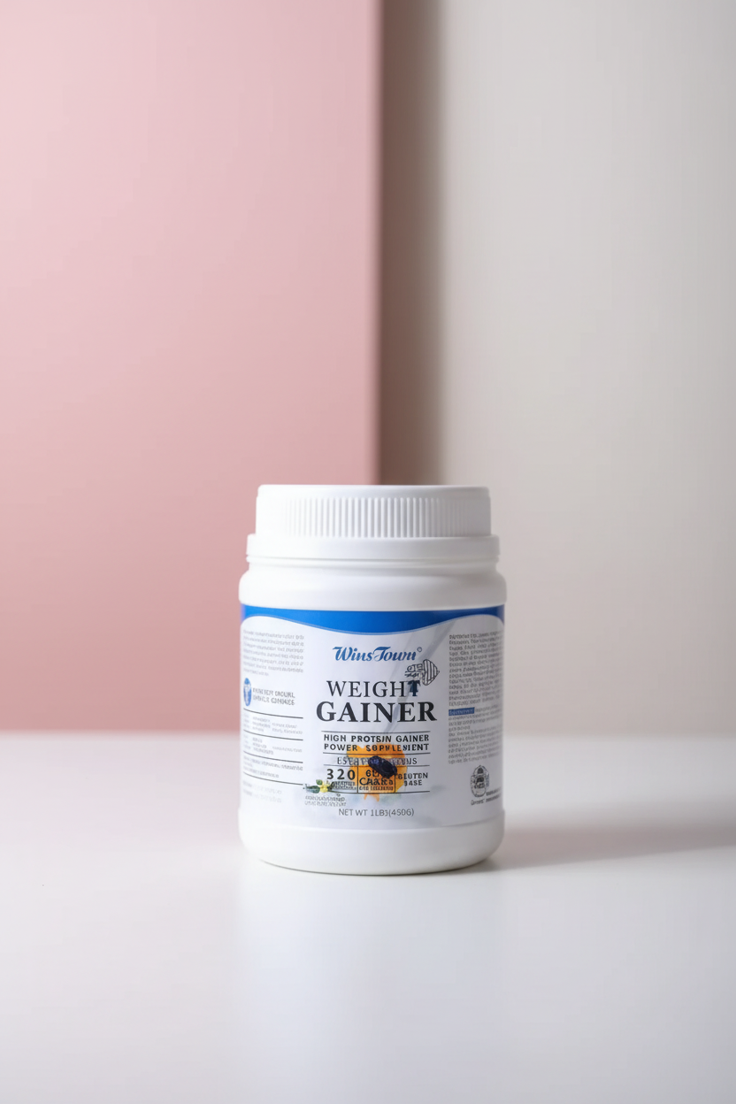 Wins Town Weight Gainer and Muscle Builder Supplement Protein Powder Supports Muscle Growth, Promotes Weight Gain, Boosts Energy, Easy to Mix, Delicious Flavor Option