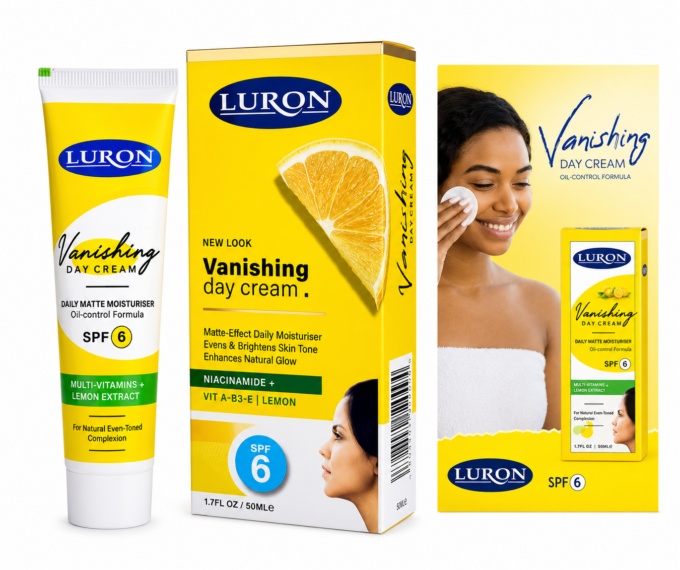 Luron Simply Even Vanishing Day Cream,Daily Matte Moisturiser Oil Control Formula,For Natural Even Toned Complexion.