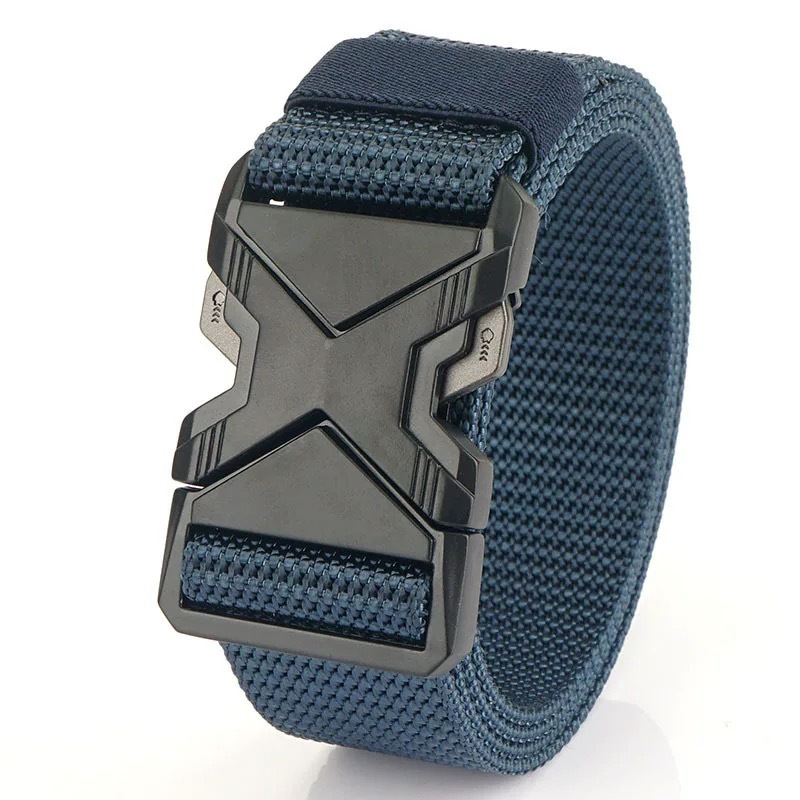 Men's X-Shaped Quick Release Tactical Belt - Quick Buckle, Thickened Nylon Webbing, Breathable and Wear-Resistant, Ideal for Outdoor Training, Work Commuting and Tactical Duty, Best Choice for Husband