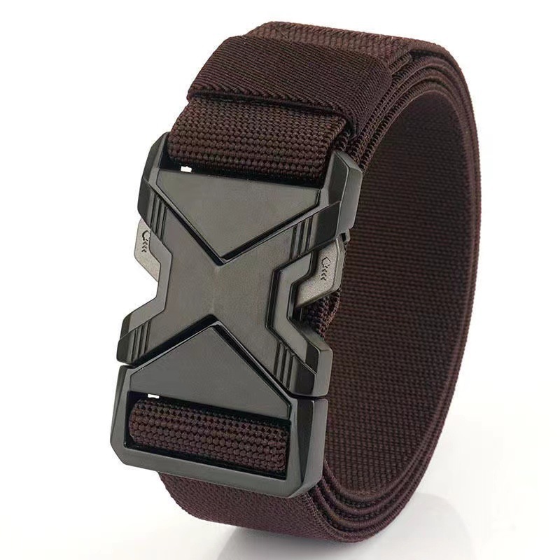 Men's X-Shaped Quick Release Tactical Belt - Quick Buckle, Thickened Nylon Webbing, Breathable and Wear-Resistant, Ideal for Outdoor Training, Work Commuting and Tactical Duty, Best Choice for Husband