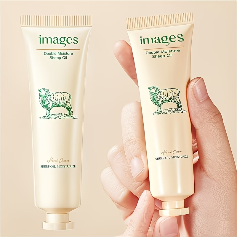 Sheep Oil Hand Cream 30g – Niacinamide & Hyaluronic Acid Moisturizing Hand Lotion for Dry, Rough Skin – Non-Greasy, Smoothing, Hydrating & Repairing – Herbal Fragrance