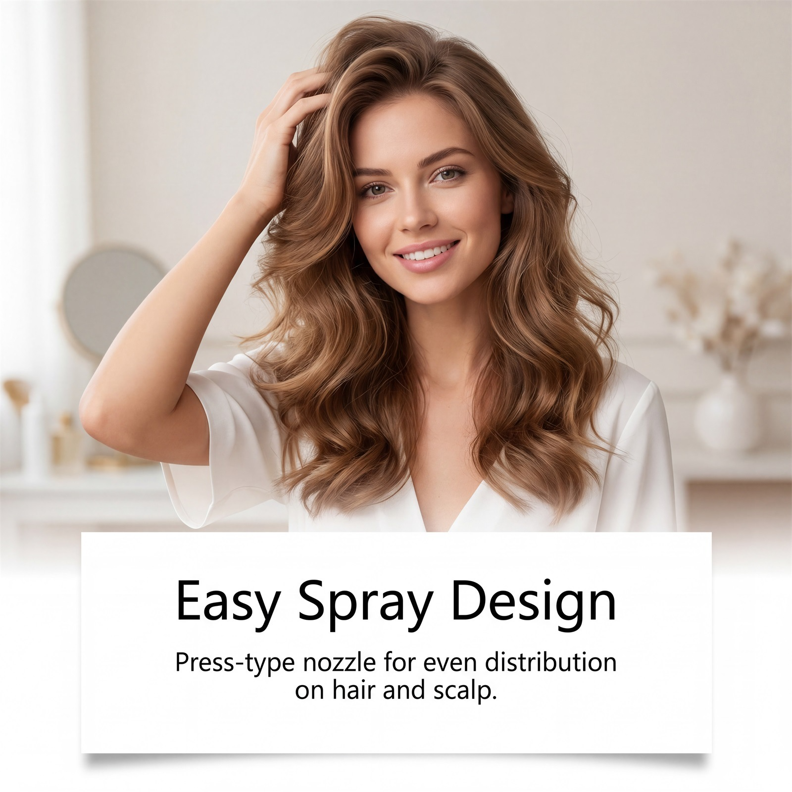 Rosemary & Rice Water Volumizing Hair Spray 100ml – Silicone-Free, Non-Greasy Leave-In Treatment for Fine & Flat Hair, Lightweight Fine Mist for Fuller, Bouncy & Smooth Hair, Refreshing Rosemary Scent