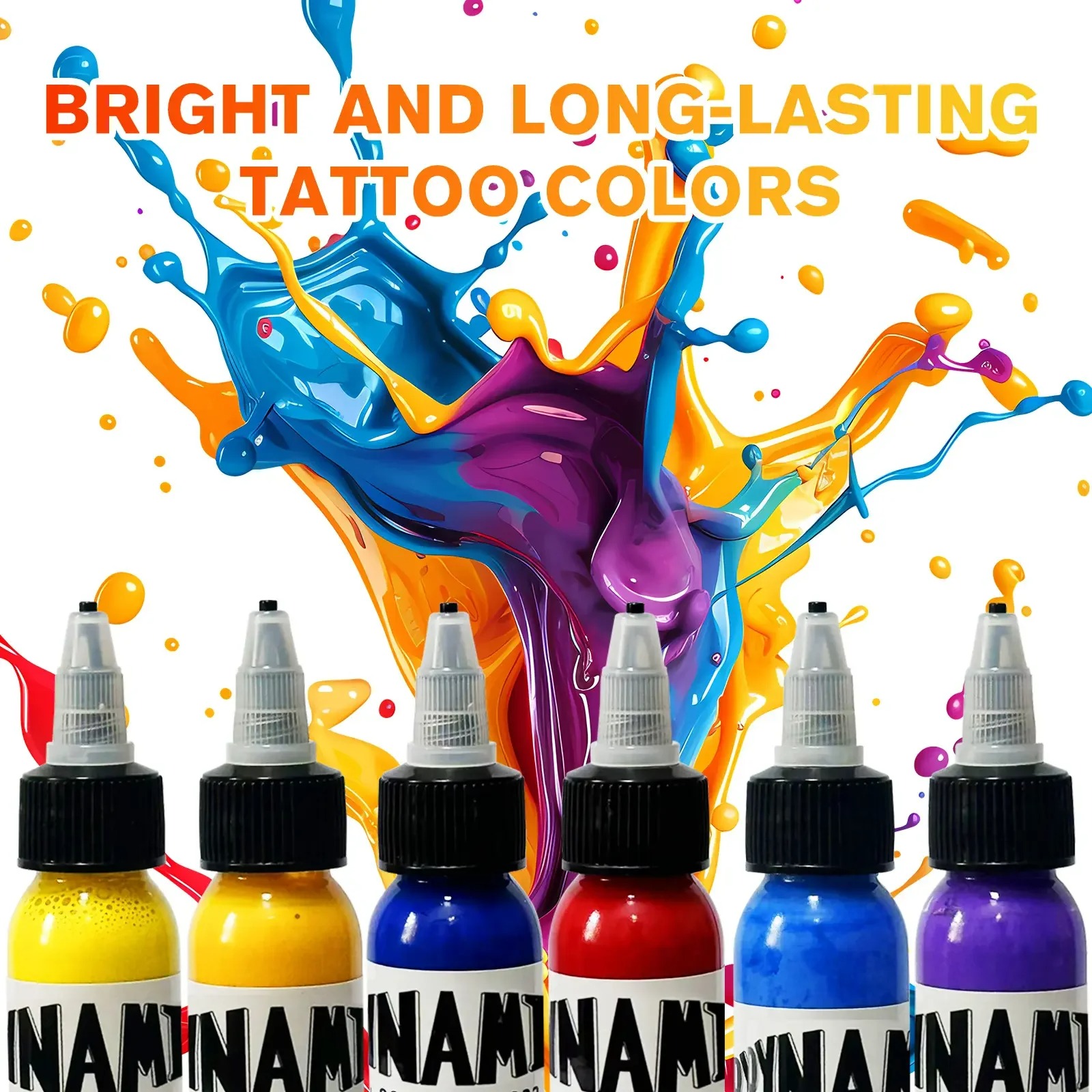 30ml/1oz Professional Tattoo Inks 14-color Tattoo Practice Pigment Professional Tattoo Supplies for 3D Makeup Beauty Skin Body Art Painting