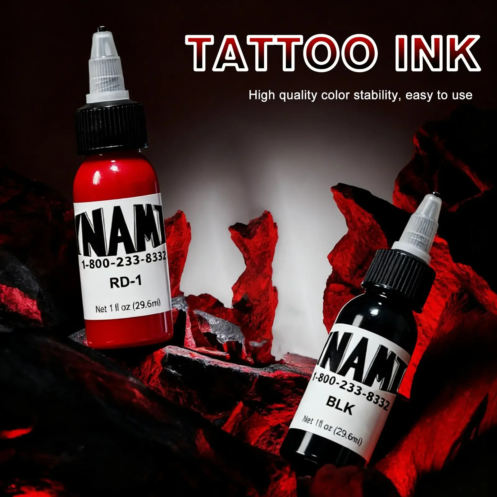 30ml/1oz Professional Tattoo Inks 14-color Tattoo Practice Pigment Professional Tattoo Supplies for 3D Makeup Beauty Skin Body Art Painting
