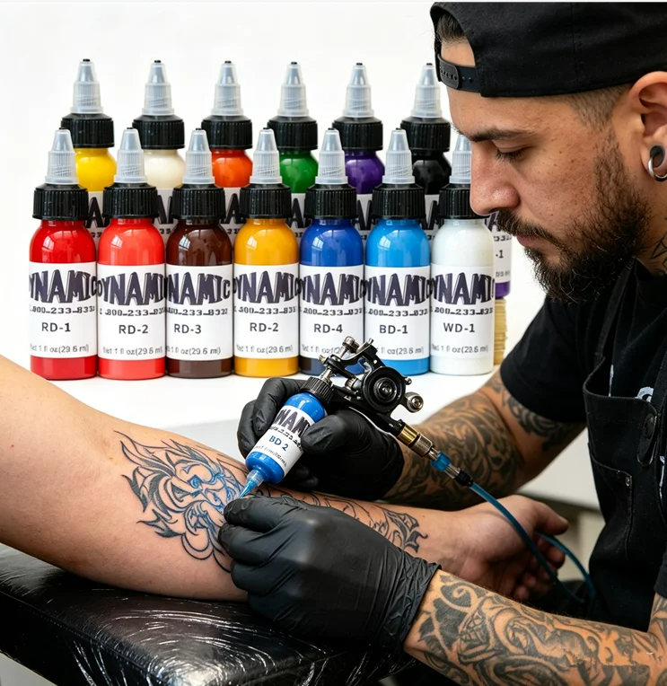30ml/1oz Professional Tattoo Inks 14-color Tattoo Practice Pigment Professional Tattoo Supplies for 3D Makeup Beauty Skin Body Art Painting