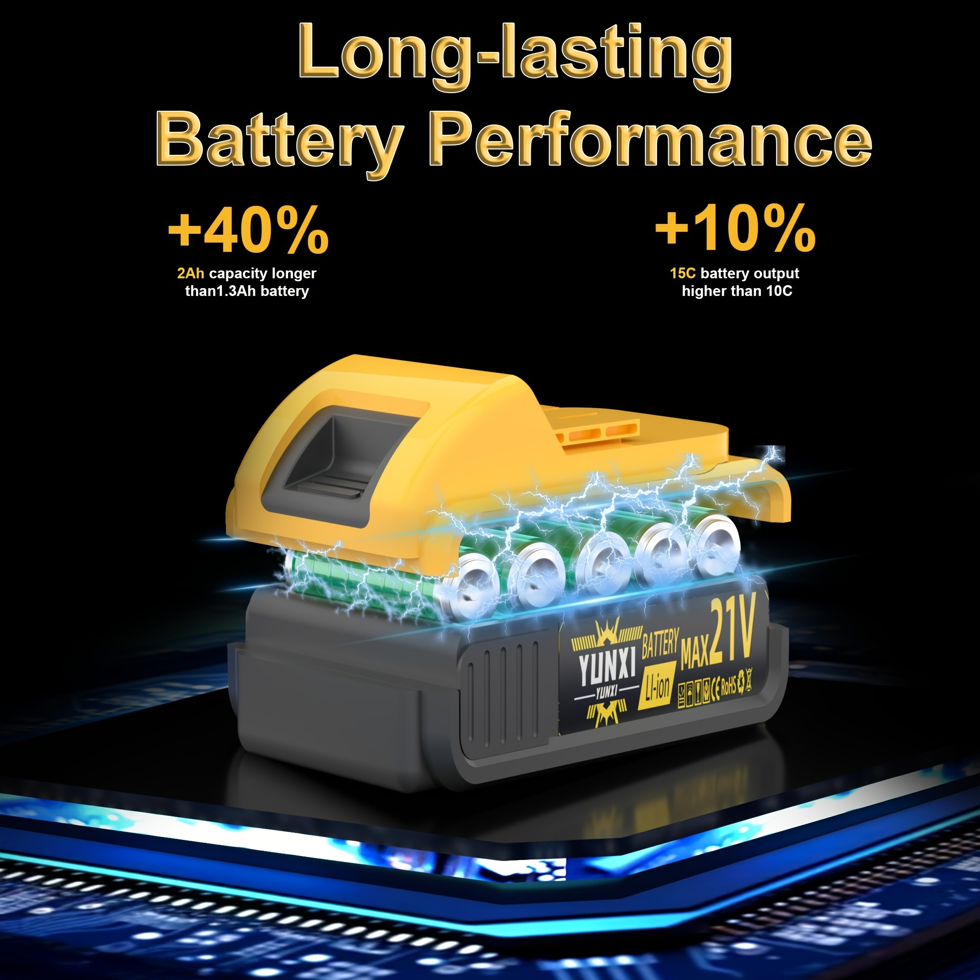 Drill Set of Accessories With Lithium Battery, Impact Drill, Screwdriver, Drill Set Toolbox Adjustable Speed Charging Drill Set Suitable for Home Decoration Car Repair Motorcycle Repair