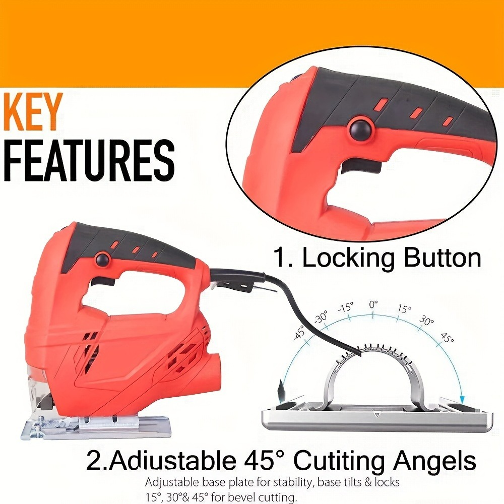 800W Electric Saw Home Pull Saw Handmade Wire Saw Woodworking Tools Electric Jigsaw Small Multifunctional Woodworking