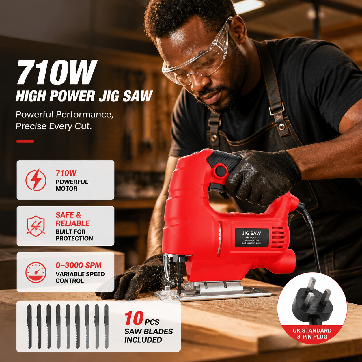 800W Electric Saw Home Pull Saw Handmade Wire Saw Woodworking Tools Electric Jigsaw Small Multifunctional Woodworking