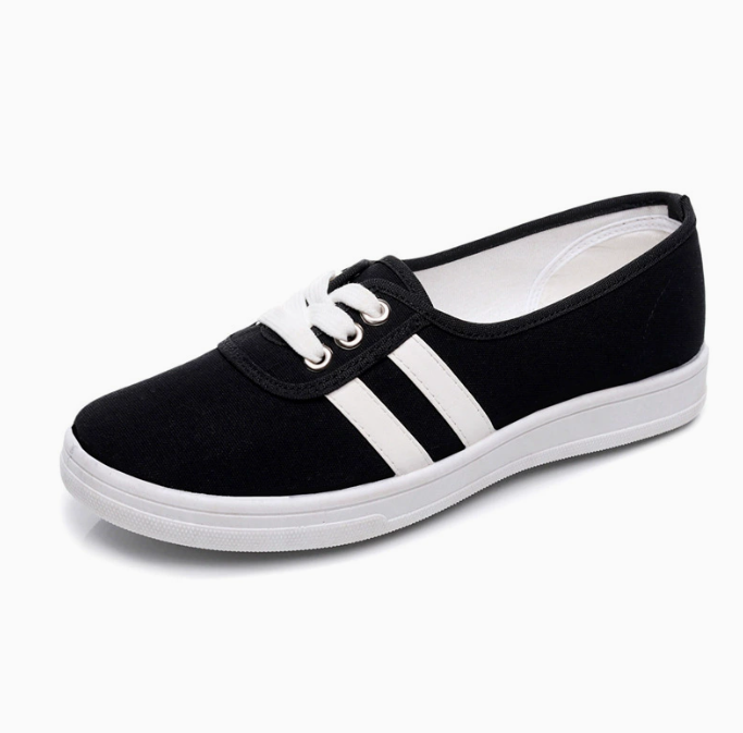 Women's athletic shoes ballet flats canvas shoes breathable and non-slip athletic shoes skateboard shoes sports shoes Girl shoes Local fast delivery