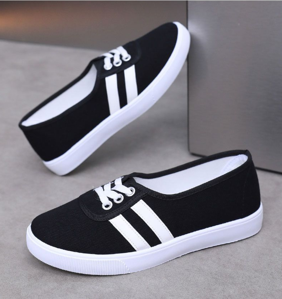 Women's athletic shoes ballet flats canvas shoes breathable and non-slip athletic shoes skateboard shoes sports shoes Girl shoes Local fast delivery