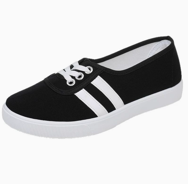 Women's athletic shoes ballet flats canvas shoes breathable and non-slip athletic shoes skateboard shoes sports shoes Girl shoes Local fast delivery