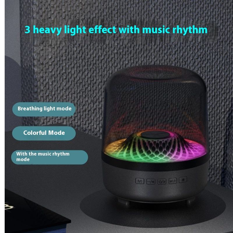 Bluetooth 5.4 HiFi Stereo Speaker Portable Night light Wireless Soundbar Subwoofer Mini Multifunctional Colorful Breathing Light Local fast delivery