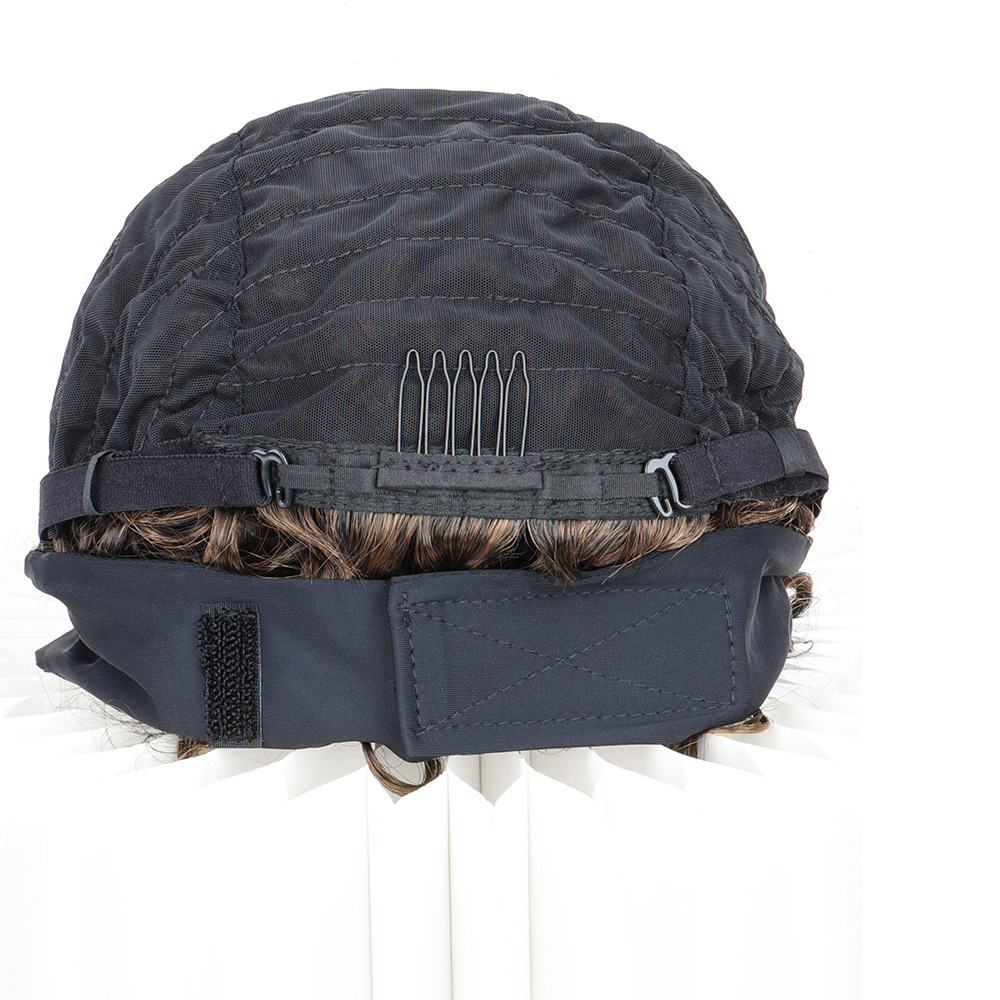 Short Curly Headband Wig Women Wig Curly Short Wigs for Lady Bob Wigs Synthetic Hair Wig Lady Fluffy Curly Wigs Daily Party Use 35CM