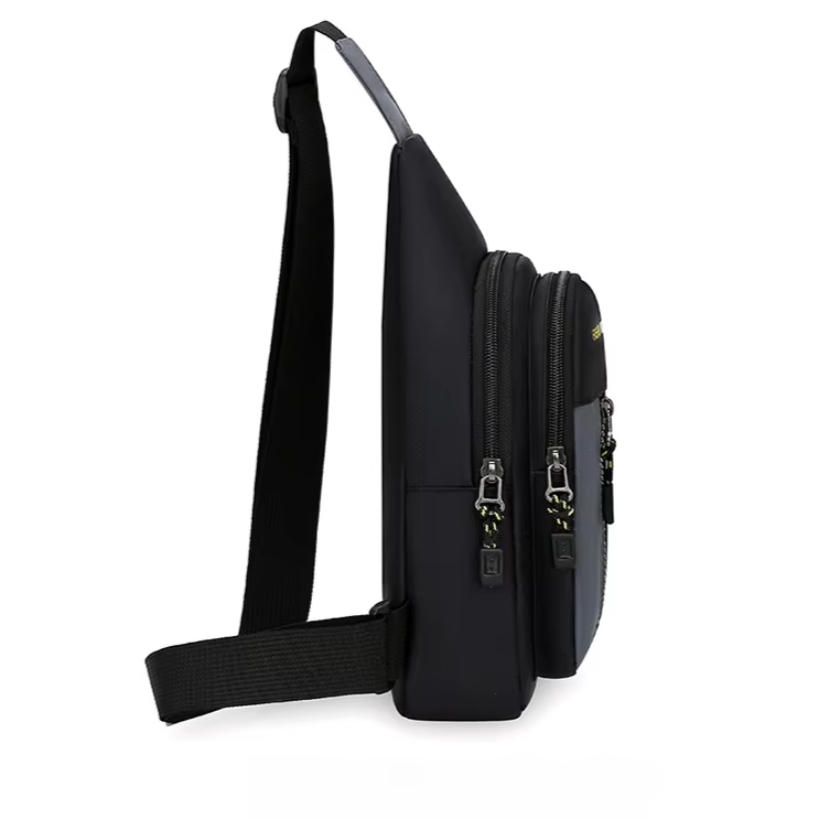 Men Crossbody Bag Casual Sports Sling Bag Multi Function Shoulder Bag Lightweight Chest Pack Travel Backpack Small Messenger Bag Phone Wallet Storage Men Bags