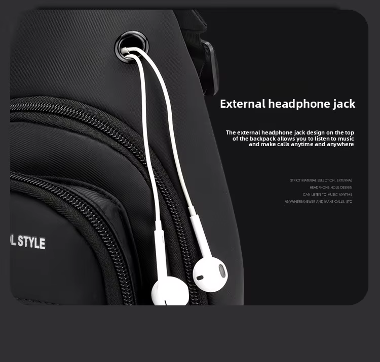Men Crossbody Bag Casual Sports Sling Bag Multi Function Shoulder Bag Lightweight Chest Pack Travel Backpack Small Messenger Bag Phone Wallet Storage Men Bags