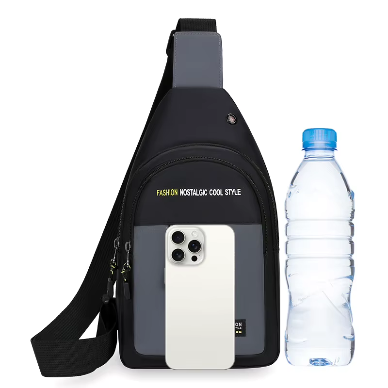 Men Crossbody Bag Casual Sports Sling Bag Multi Function Shoulder Bag Lightweight Chest Pack Travel Backpack Small Messenger Bag Phone Wallet Storage Men Bags