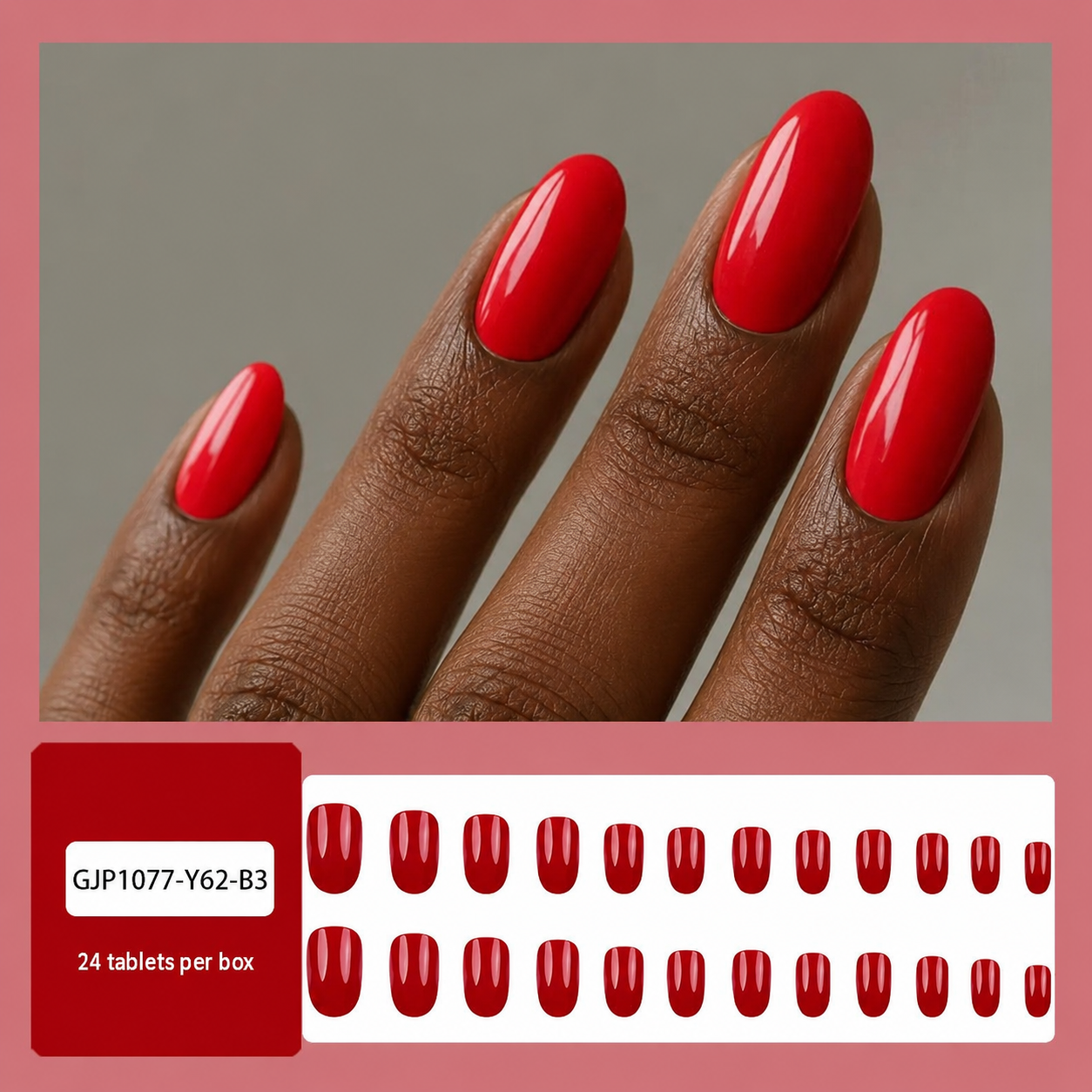 24Pcs Soft Nude Pink French Tip Press On Nails, Full Cover False Nail Set, Minimalist Acrylic Stick On Nails for Daily Wear Party Nail Art view 9