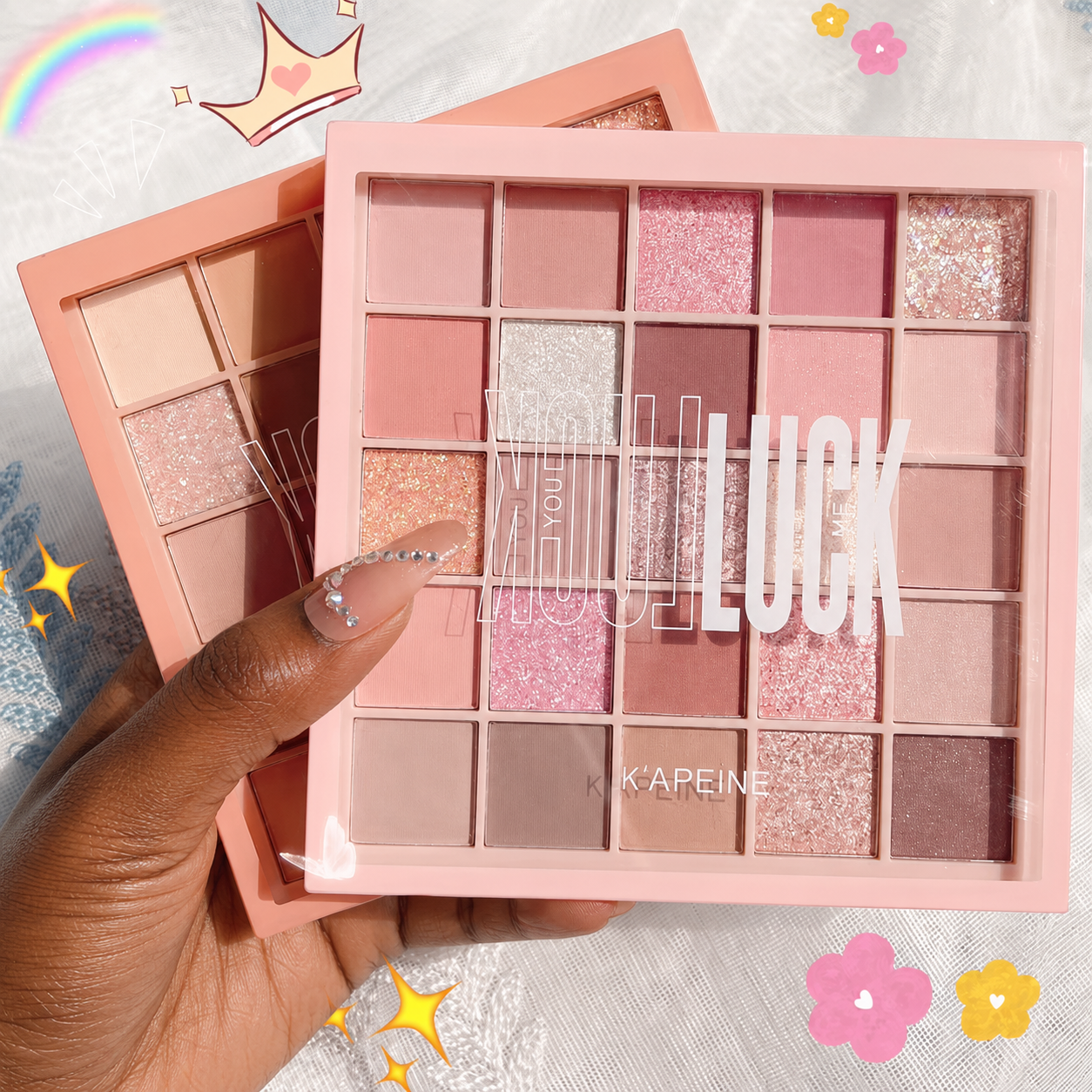 25 Colour Pink Nude Orange Eyeshadow Palette Makeup, Matte Glitter Eye Shadow Kit High Pigment, Long Lasting Daily Party Wedding Cosmetic Gift for Women Girls