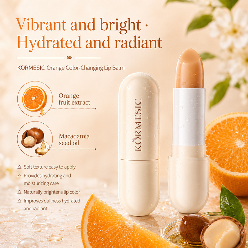 Fruit Changing Lip Balm Moisturizing Lipstick Hydrating Lip Gloss Lip Care Makeup Long Lasting Lip Balm Lipstick Pink Nude Lip Makeup Gift view 3