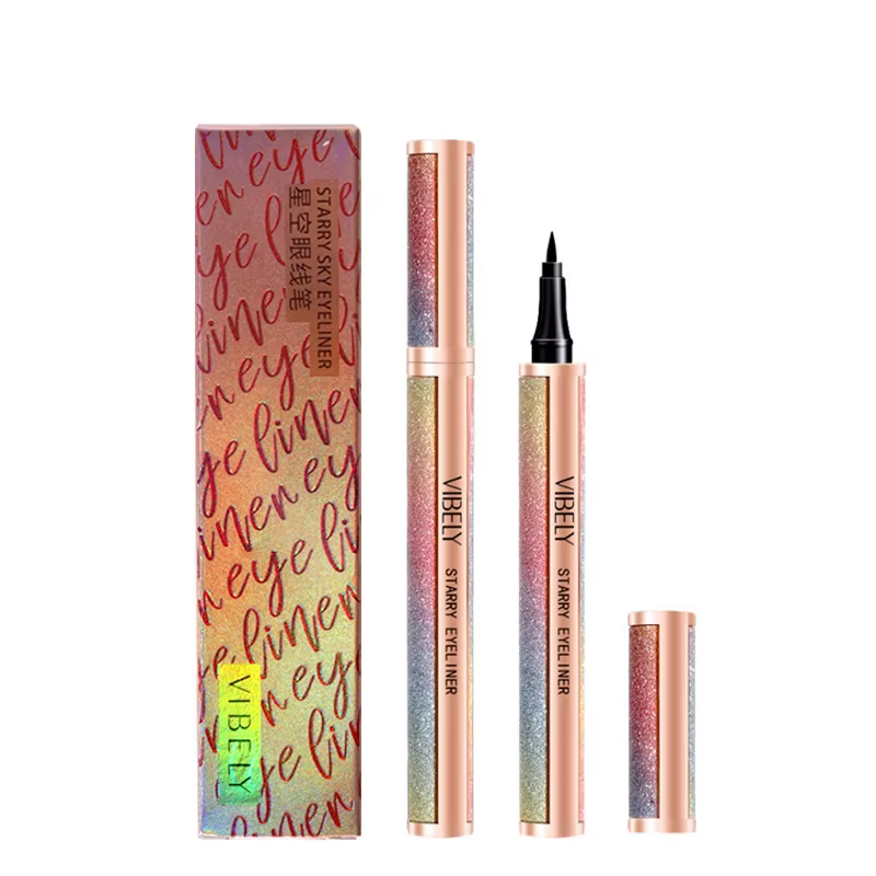 Starry Glitter Eyeliner Liquid Pen, Waterproof Sweatproof Shimmer Eye Liner Makeup, Long Lasting Smudge Resistant Sparkle Eyeliner for Party Festival Looks view 6