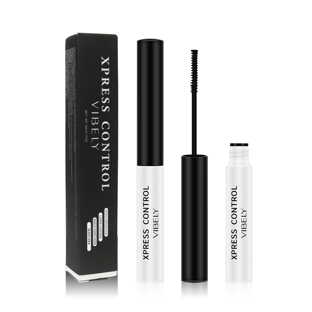 Black Mascara with 2.5mm Fine Spiral Wand, Long Wear Waterproof Lash Extension Effect Makeup, Sweat Resistant No Smear Eyelash Brush for Natural Defined Lashes Beginners Gift view 7