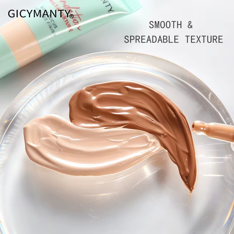Lightweight Hydrating Liquid Foundation Makeup, Natural Skin Tint Concealer Cream for All Skin, Portable Tube Face Foundation Cover for Daily Long Wear Makeup view 6