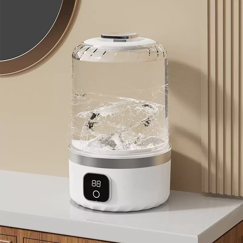 Portable Washing Machine, Underwear Washer, Small Washing Machines, Mini Washing Rechargeable Cordless Washing-Machine, Laundry Cup for Bra, Underwear, Socks (1 L capacity)