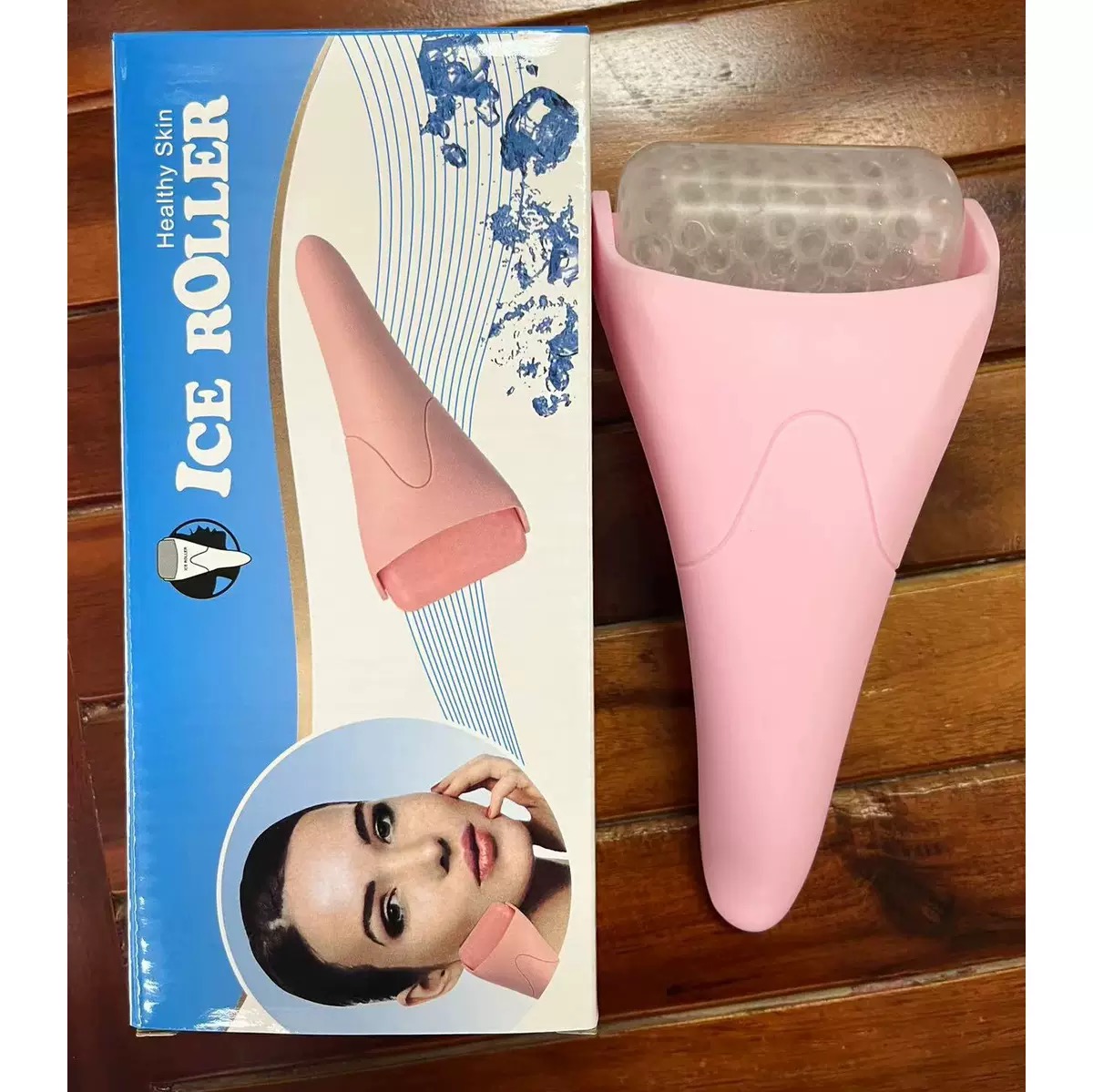 The same product as the TikTok influencer uses - the ice roller massage device with facial ice head roller for facial ice therapy.
