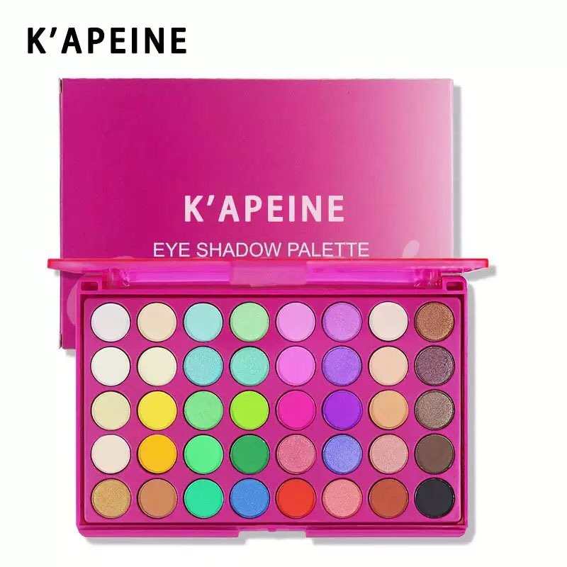 Tik Tok's popular style Capell 40-color Barbie Pink Matte Shimmer Sparkle Multi-functional Eyeshadow Palette Cross-border Makeup Product