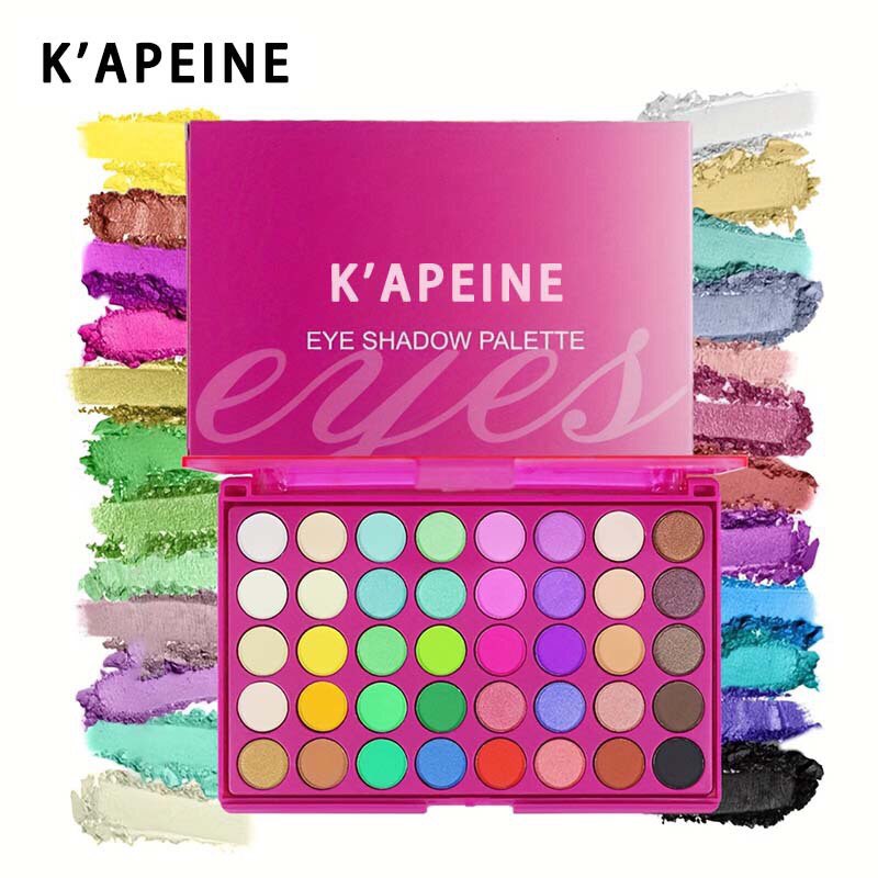 Tik Tok's popular style Capell 40-color Barbie Pink Matte Shimmer Sparkle Multi-functional Eyeshadow Palette Cross-border Makeup Product