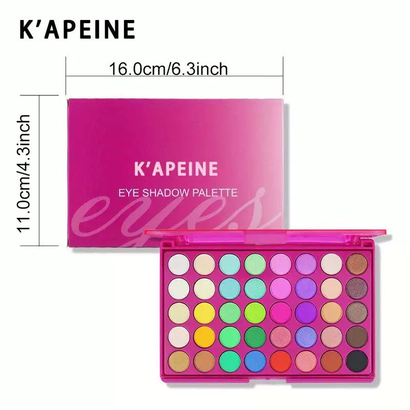 Tik Tok's popular style Capell 40-color Barbie Pink Matte Shimmer Sparkle Multi-functional Eyeshadow Palette Cross-border Makeup Product