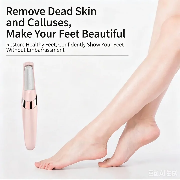 TikTok popular item - Powerful and long-lasting rechargeable foot scrubber with foot massage function - Remove dead skin and calluses, foot care device