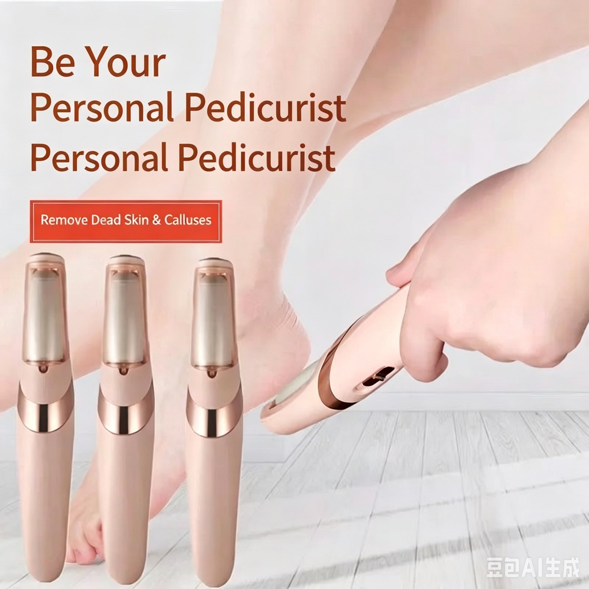 TikTok popular item - Powerful and long-lasting rechargeable foot scrubber with foot massage function - Remove dead skin and calluses, foot care device