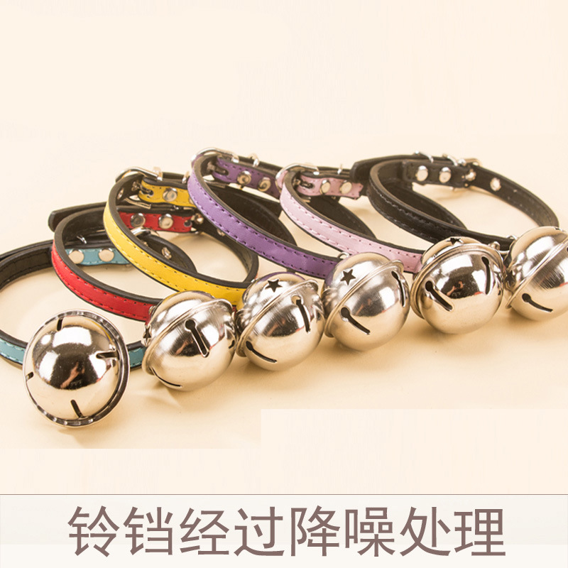 Pet Bell Collar for Cats Small Dogs, Flea Collars for Dog& Cats Pet , Flea & Tick Collar for Dogs& Cats Pet Universal Neck Collar With D-Ring for Leash, Insect Repellent